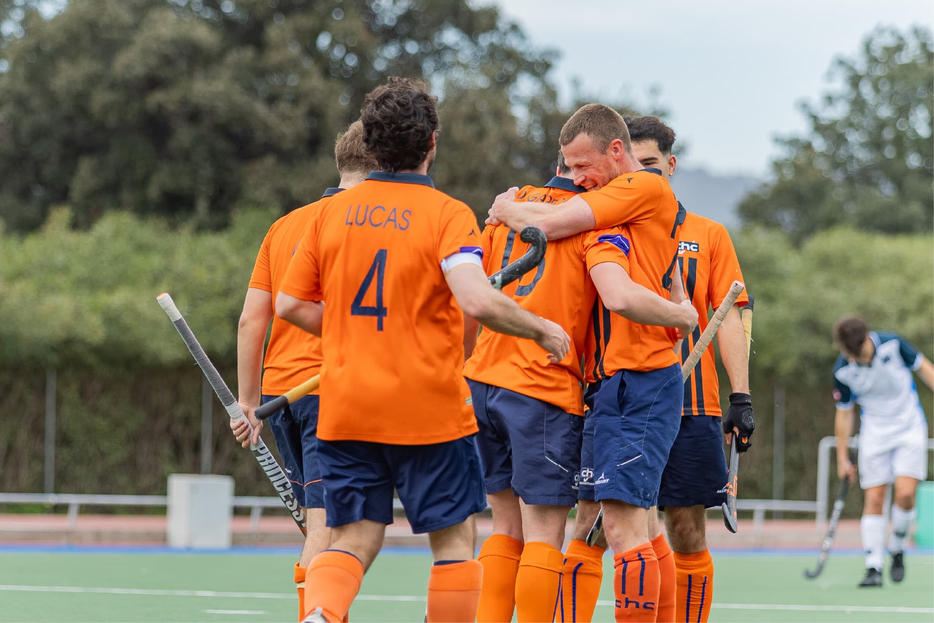 Exhibició de jugadors d'hoquei